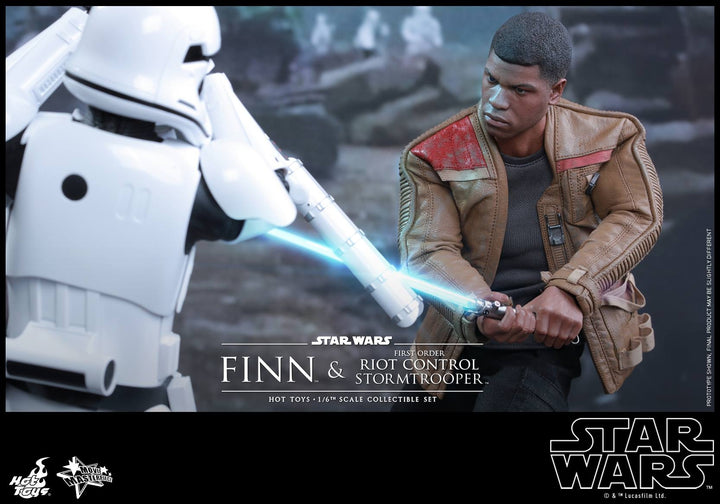 Hot Toys - MMS346 – Star Wars: The Force Awakens – Finn & First Order Riot Control Stormtrooper