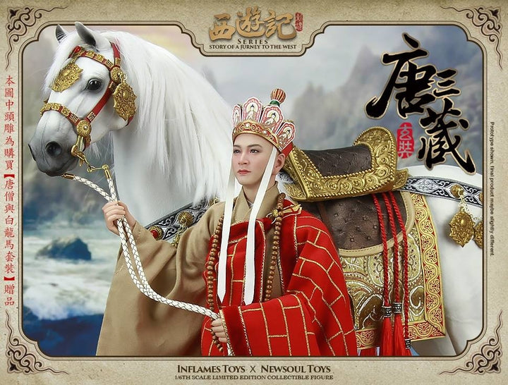 Inflames Toys x Newsoul Toys - Journey To The West - Tang Monk & The White Dragon Horse Collectible Set