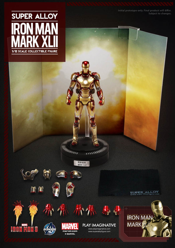 P.I. - Super Alloy - 1/12 scale - Iron Man 3 - Mark 42 Figure