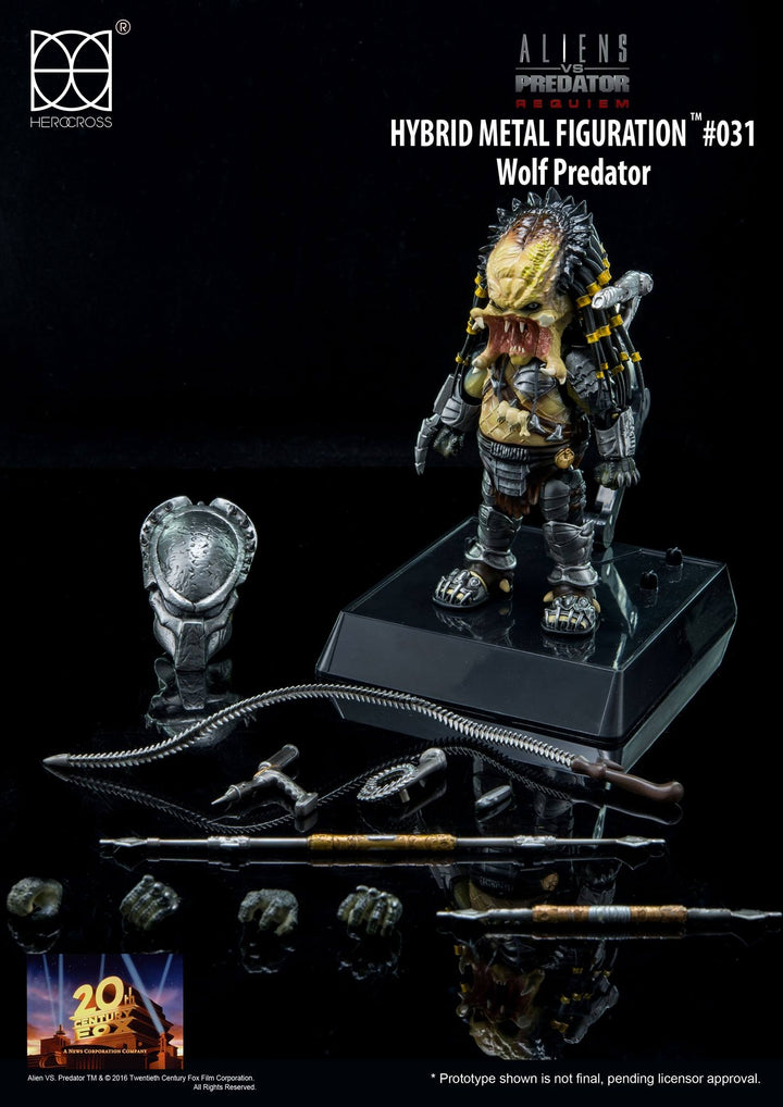 HEROCROSS - Hybrid Metal Action Figuration - AVP- Wolf Predator