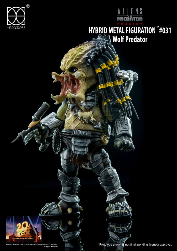 HEROCROSS - Hybrid Metal Action Figuration - AVP- Wolf Predator