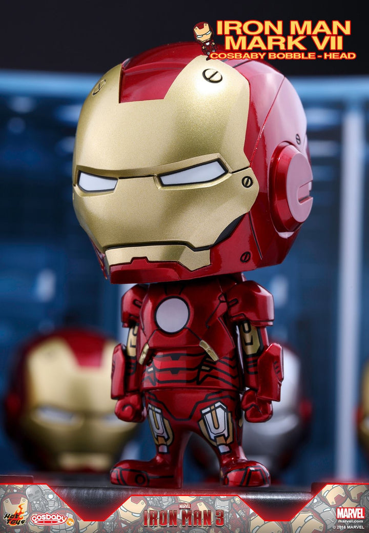 Hot Toys – COSB261-267 – Iron Man 3 - Iron Man Mark I – VII Cosbaby Bobble-Head Series