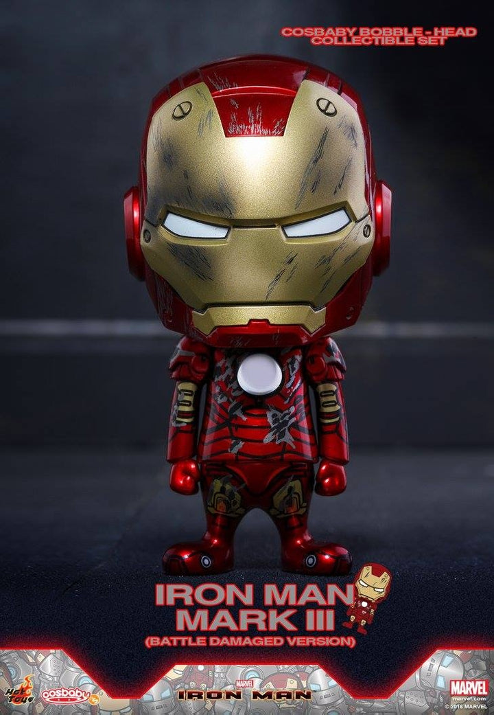 Hot Toys - COSB269 - Iron Man - Iron Man Mark III (Battle Damaged Version) & Iron Monger Cosbaby Set