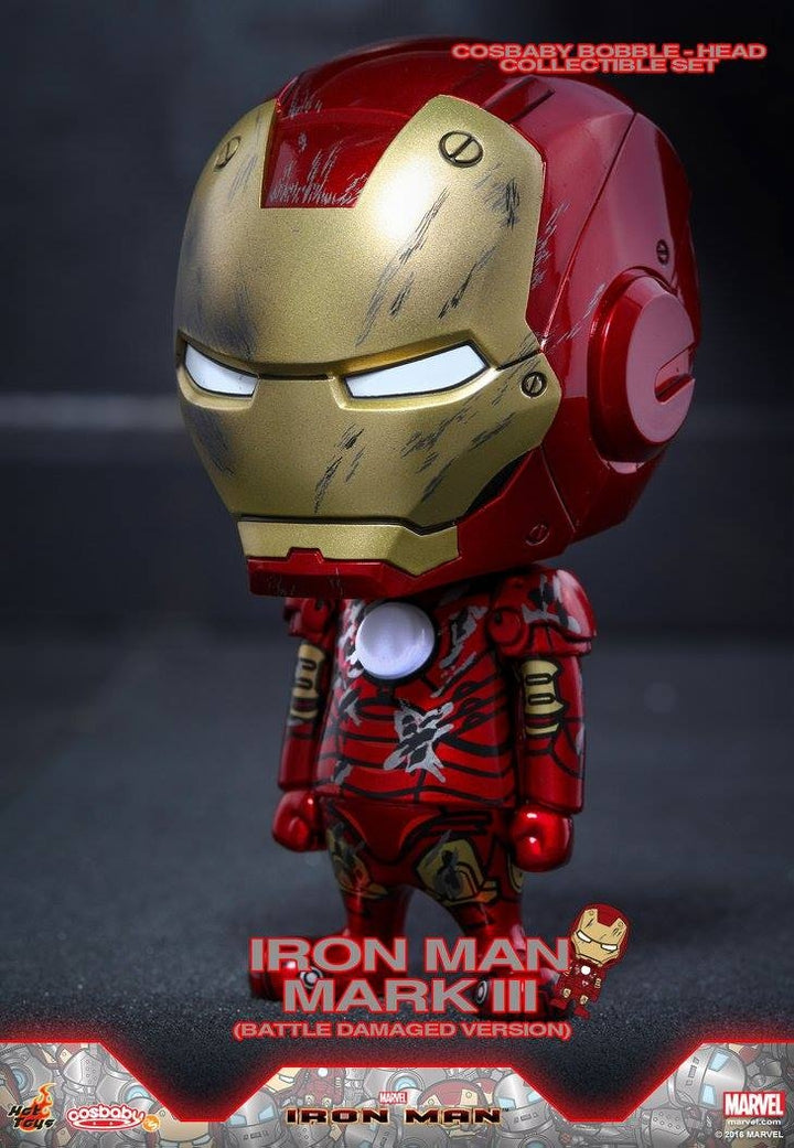 Hot Toys - COSB269 - Iron Man - Iron Man Mark III (Battle Damaged Version) & Iron Monger Cosbaby Set