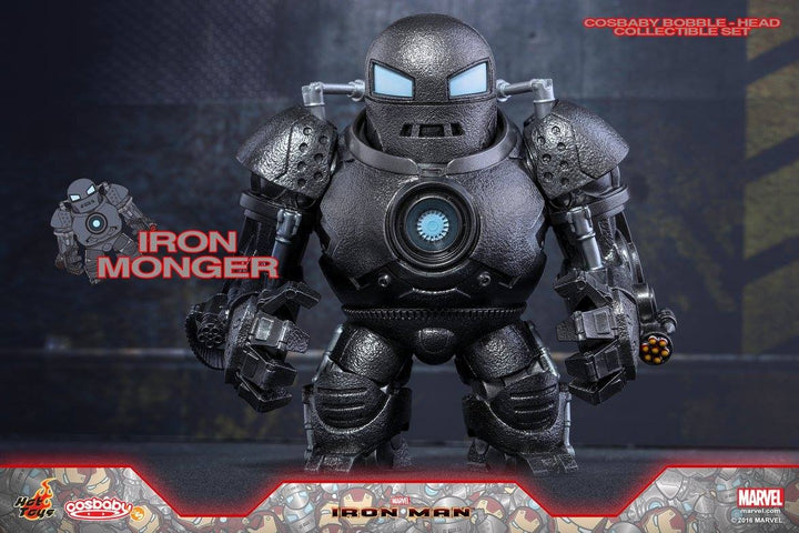 Hot Toys - COSB269 - Iron Man - Iron Man Mark III (Battle Damaged Version) & Iron Monger Cosbaby Set