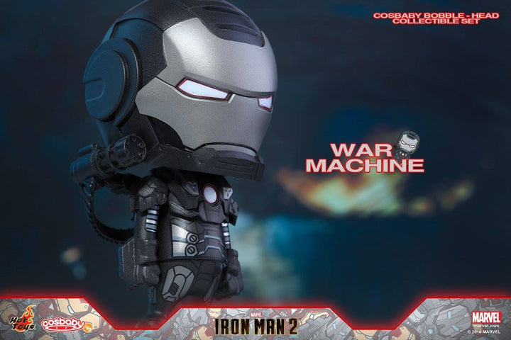 Hot Toys - COSB270 - Iron Man 2 - Iron Man Mark VI (Battle Damaged Version), War Machine & Whiplash Mark II Cosbaby