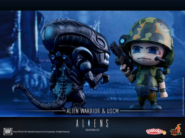 Hot Toys – COSB271 – Aliens - Alien Warrior & USCM Cosbaby (S) Collectible Set