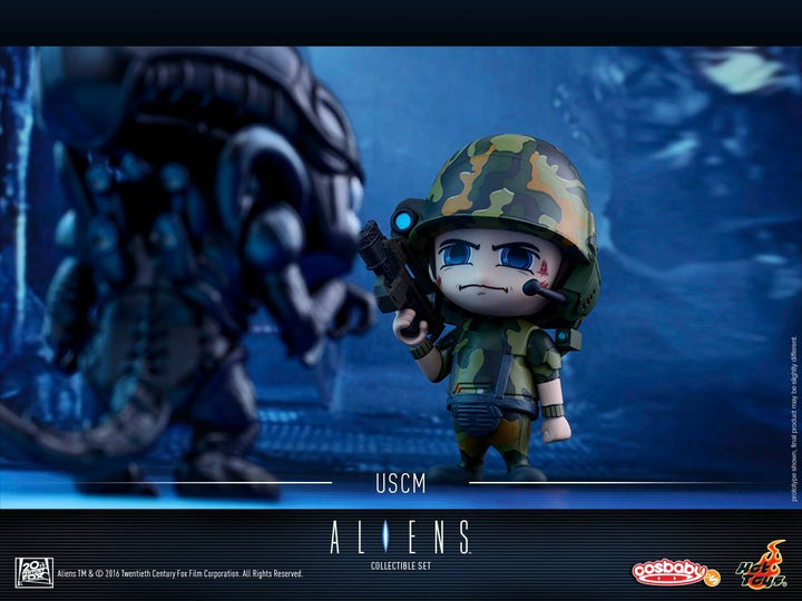 Hot Toys – COSB271 – Aliens - Alien Warrior & USCM Cosbaby (S) Collectible Set