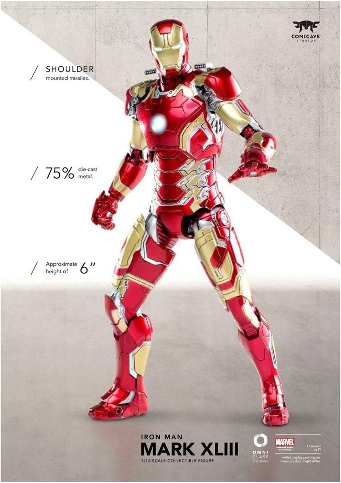 Comicave Studios  - 1/12th scale - 1/12th scale - Iron Man 3: Mark XLIII