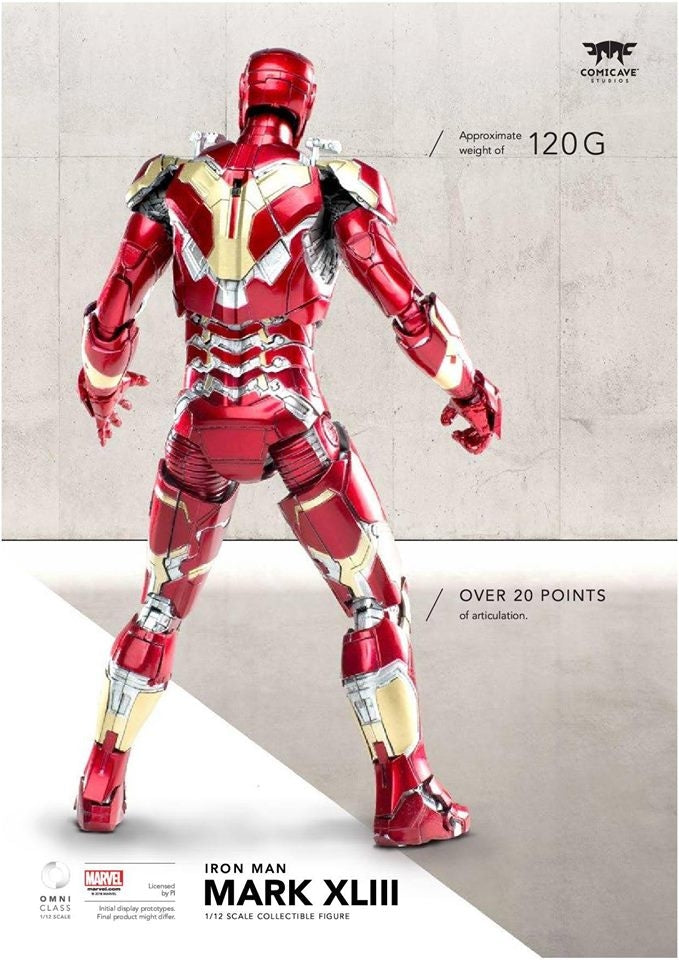 Comicave Studios  - 1/12th scale - 1/12th scale - Iron Man 3: Mark XLIII