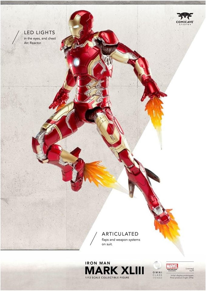 Comicave Studios  - 1/12th scale - 1/12th scale - Iron Man 3: Mark XLIII