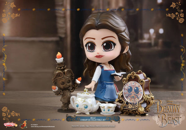 Hot Toys - COSB353  - Belle Cosbaby Collectible Set [includes Lumière, Cogsworth, Mrs. Potts & Chip]