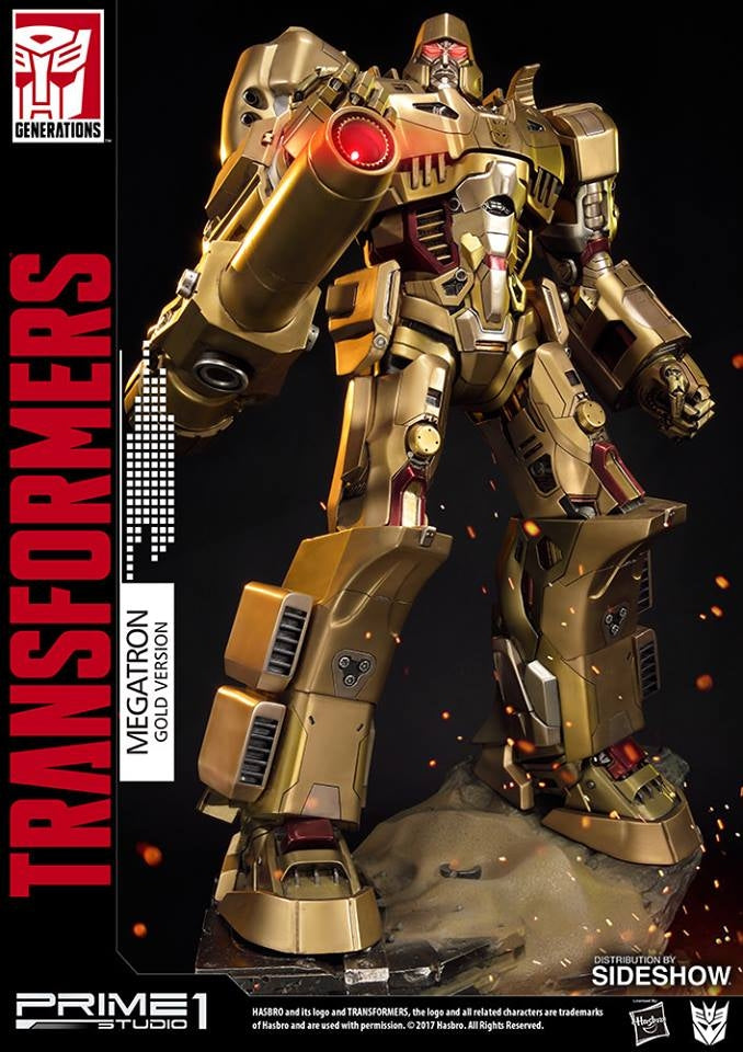 Prime1 Studio - Gold Transformers G1 Megatron Statue