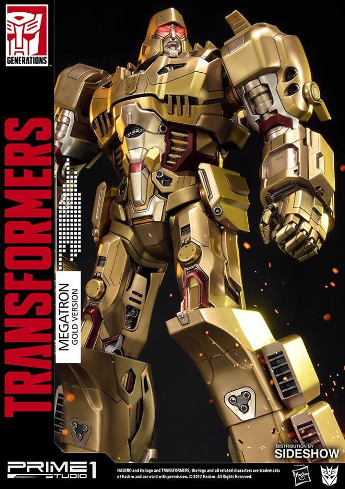 Prime1 Studio - Gold Transformers G1 Megatron Statue