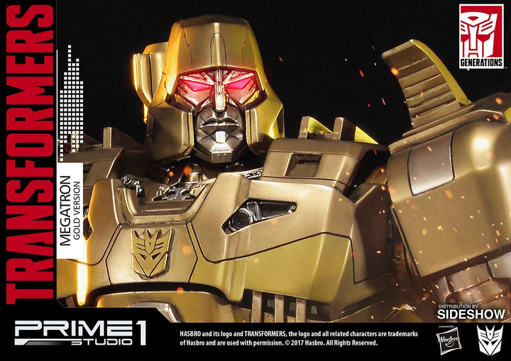 Prime1 Studio - Gold Transformers G1 Megatron Statue