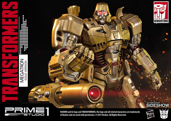 Prime1 Studio - Gold Transformers G1 Megatron Statue