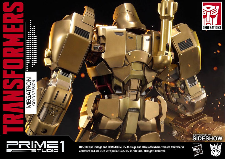 Prime1 Studio - Gold Transformers G1 Megatron Statue