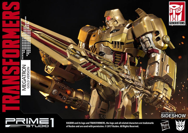 Prime1 Studio - Gold Transformers G1 Megatron Statue