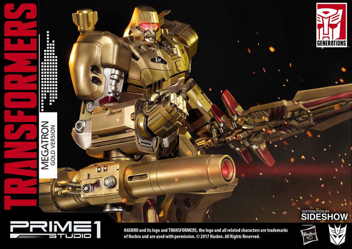 Prime1 Studio - Gold Transformers G1 Megatron Statue