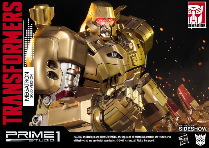 Prime1 Studio - Gold Transformers G1 Megatron Statue