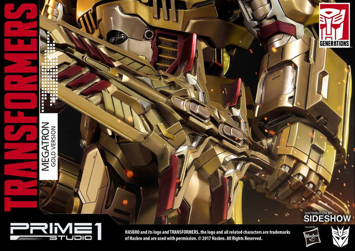 Prime1 Studio - Gold Transformers G1 Megatron Statue