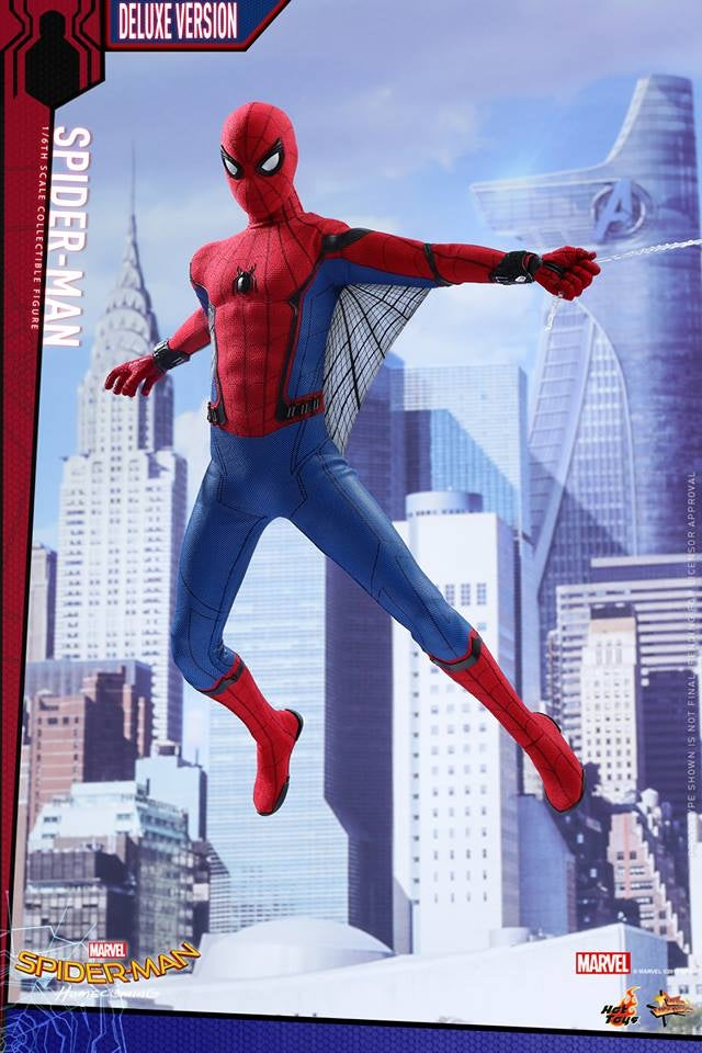 Hot Toys –MMS426 – Spider-Man: Homecoming – Spider-Man Collectible Figure (Deluxe Version)