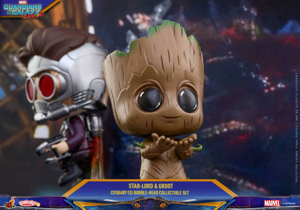 Hot Toys - COSB361 - Guardians of the Galaxy Vol.2 - Cosbaby Bobble-Head Series - Star Lord and Groot Collectible Set