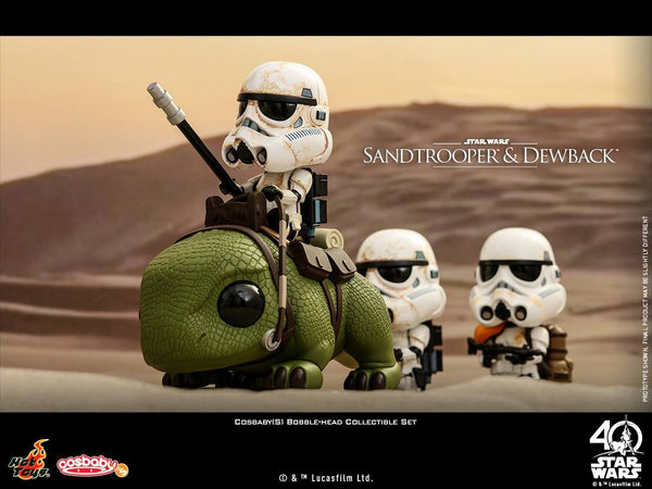 Hot Toys - COSB387 - Star Wars: A New Hope - Sandtrooper & Dewback Cosbaby (S) Bobble-Head