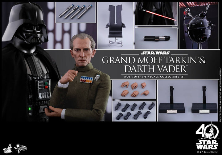 Hot Toys - MMS434 - Star Wars: Episode IV A New Hope - Grand Moff Tarkin & Darth Vader Collectible Set