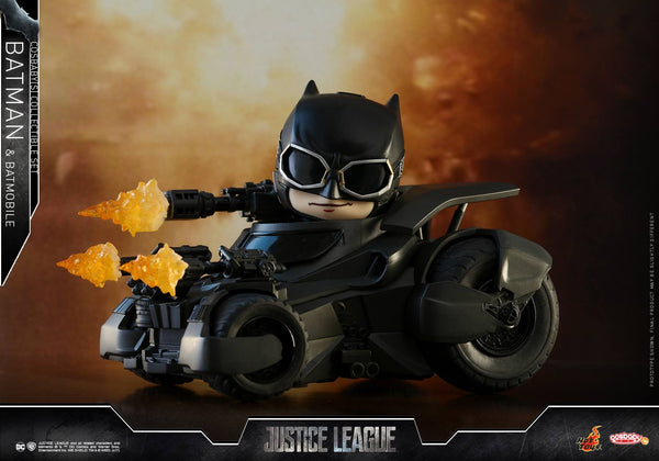 [Pre-Order] Hot Toys - COSB399 - Justice League - Batman & Batmobile Cosbaby (S) Collectible Set