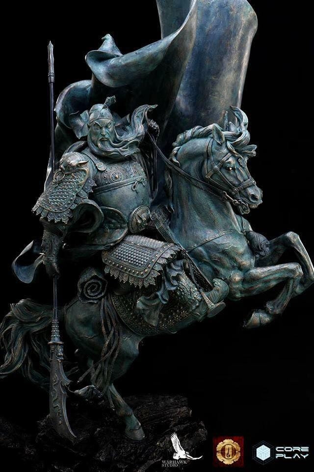 Core Play - Three Kingdom GuanGong on Horse (Bronze)