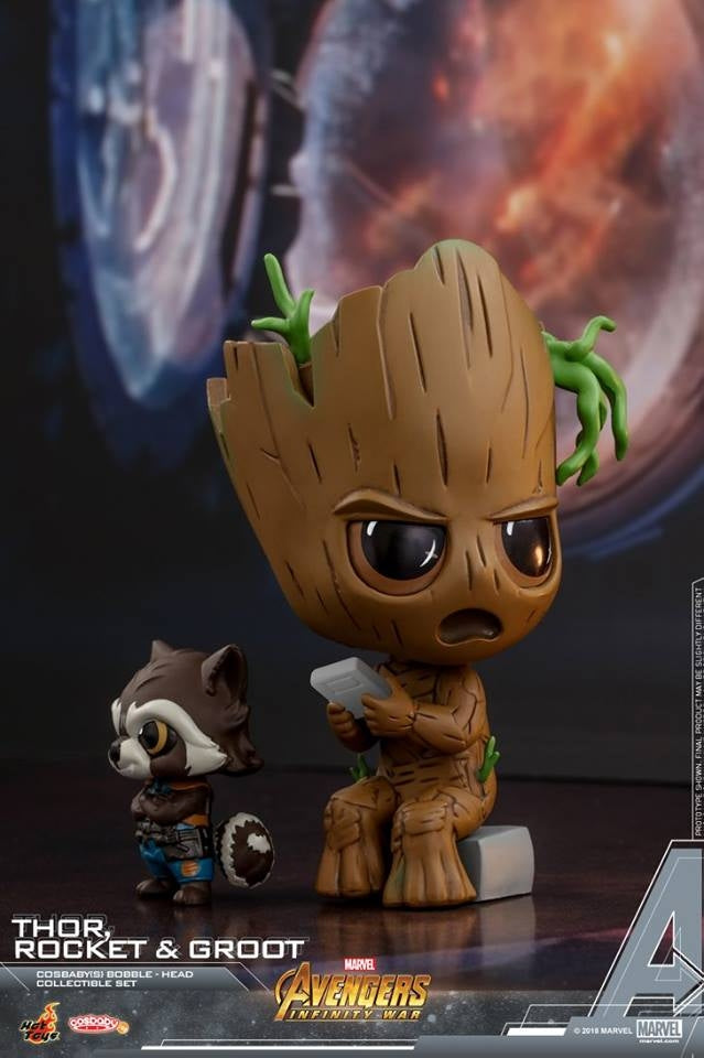 [Pre-Order] Hot Toys - COSB436 - Avengers: Infinity War - Cosbaby (S) Bobble-Head - Groot