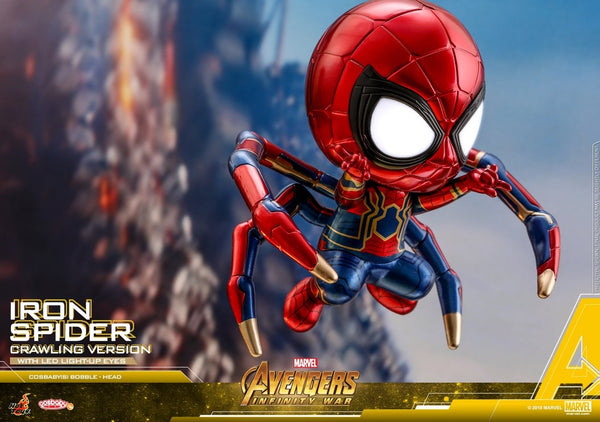 [Pre-Order] Hot Toys - COSB431 - Avengers: Infinity War - Cosbaby (S) Bobble-Head - Iron Spider (Crawling Version)