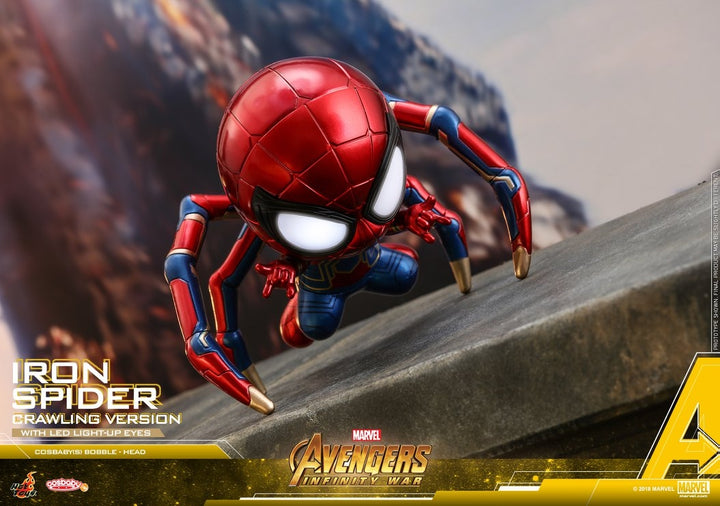 [Pre-Order] Hot Toys - COSB431 - Avengers: Infinity War - Cosbaby (S) Bobble-Head - Iron Spider (Crawling Version)