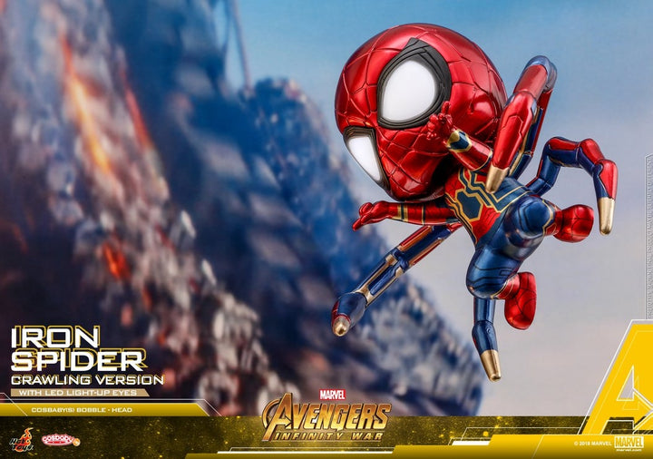 [Pre-Order] Hot Toys - COSB431 - Avengers: Infinity War - Cosbaby (S) Bobble-Head - Iron Spider (Crawling Version)