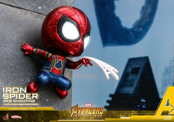 [Pre-Order] Hot Toys - COSB432 - Avengers: Infinity War - Cosbaby (S) Bobble-Head - Iron Spider (Web Shooting)