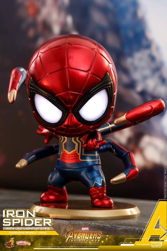 [Pre-Order] Hot Toys - COSB448 - Avengers: Infinity War - Cosbaby (S) Bobble-Head - Iron Spider