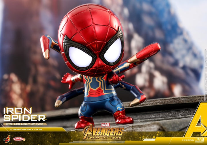 [Pre-Order] Hot Toys - COSB448 - Avengers: Infinity War - Cosbaby (S) Bobble-Head - Iron Spider