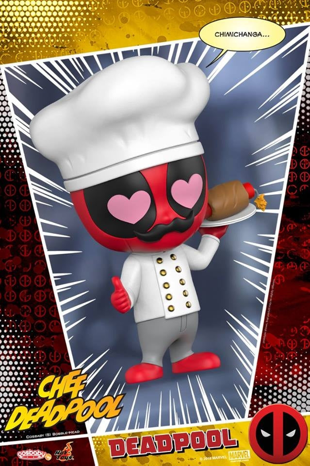 [Pre-Order] Hot Toys - COSB484 - Deadpool - Cosbaby (S) Bobble-Head Series - Chef Deadpool Cosbaby (S) Bobble-Head