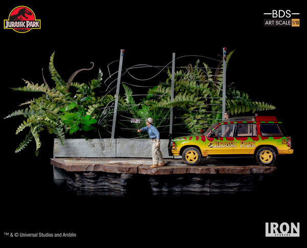 Iron Studios - T-Rex Attack BDS Art Scale 1/10 - Jurassic Park (SET B)