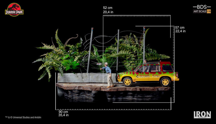 Iron Studios - T-Rex Attack BDS Art Scale 1/10 - Jurassic Park (SET B)