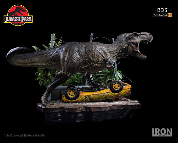 Iron Studios - T-Rex Attack BDS Art Scale 1/10 - Jurassic Park (SET A)