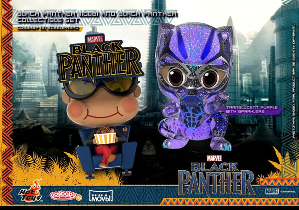 [Pre-Order] Hot Toys - COSB487 - Black Panther - Cosbaby (S) Bobble-Head - Black Panther Movbi and Black Panther Collectible Set