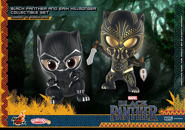 [Pre-Order] Hot Toys - COSB487 - Black Panther - Cosbaby (S) Bobble-Head - Black Panther Movbi and Black Panther Collectible Set