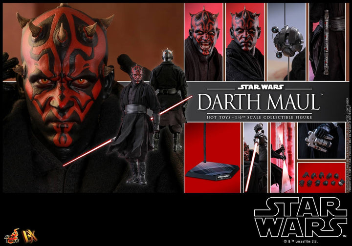 [Pre-Order] Hot Toys - DX17 - Star Wars Episode I - The Phantom Menace - 1/6th scale Darth Maul with Sith Speeder Collectible