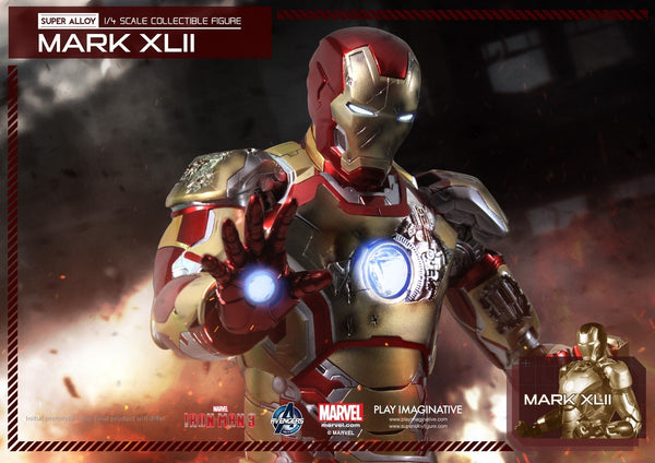 P.I. - Super Alloy - 1/4th - Iron Man - Mark 42 Diecast Figure