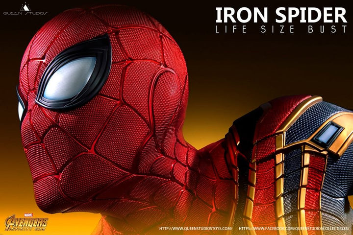 [Pre-Order] Queen Studios - AVENGERS:INFINITY WAR - IRON SPIDER LIFE SIDE BUST