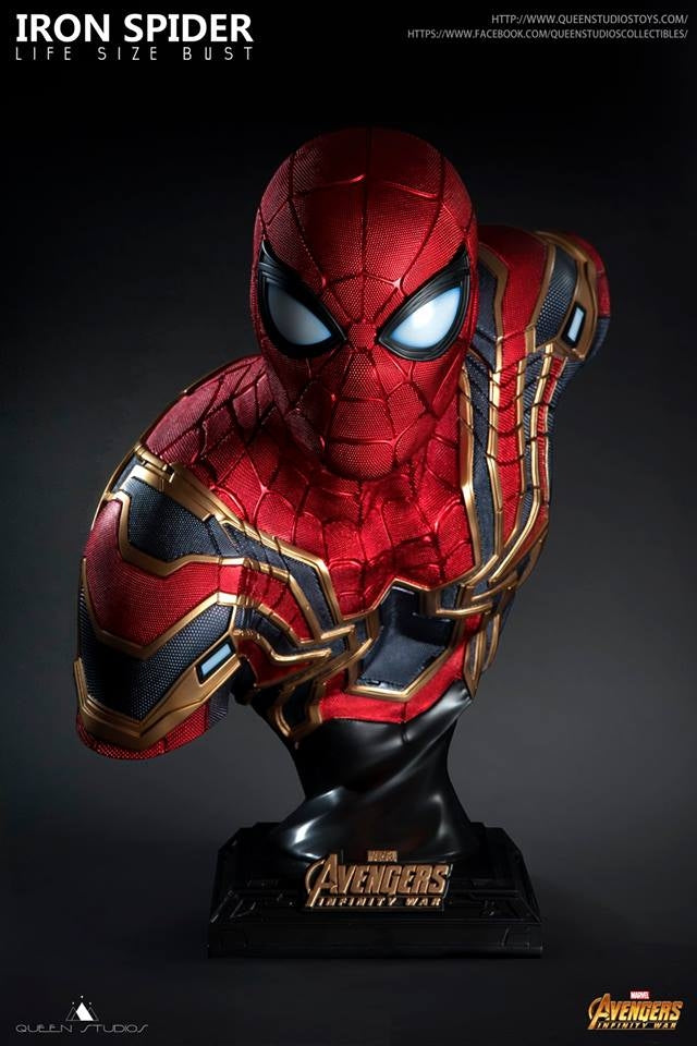 [Pre-Order] Queen Studios - AVENGERS:INFINITY WAR - IRON SPIDER LIFE SIDE BUST