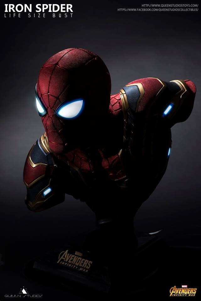 [Pre-Order] Queen Studios - AVENGERS:INFINITY WAR - IRON SPIDER LIFE SIDE BUST