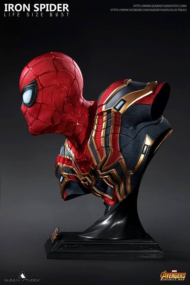 [Pre-Order] Queen Studios - AVENGERS:INFINITY WAR - IRON SPIDER LIFE SIDE BUST